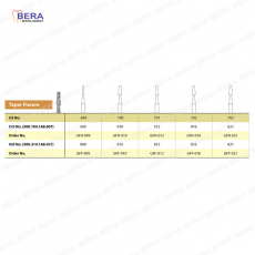 [GM rotary carbide bur (HP)] TAPER FISSURE